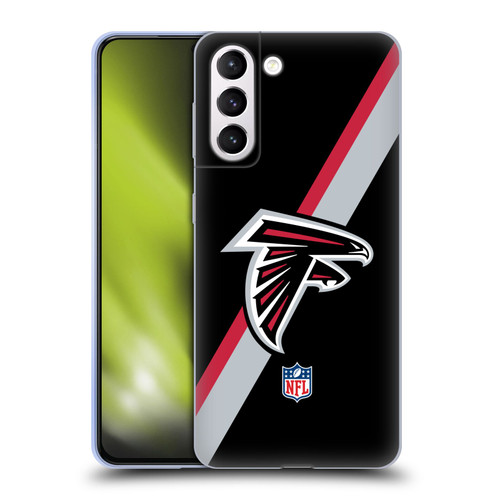 NFL Atlanta Falcons Logo Stripes Soft Gel Case for Samsung Galaxy S21+ 5G