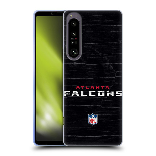 NFL Atlanta Falcons Logo Distressed Look Soft Gel Case for Sony Xperia 1 IV