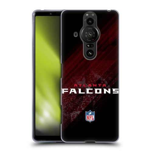 NFL Atlanta Falcons Logo Blur Soft Gel Case for Sony Xperia Pro-I