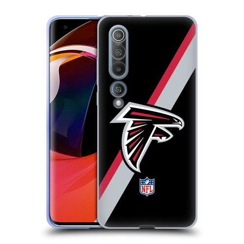 NFL Atlanta Falcons Logo Stripes Soft Gel Case for Xiaomi Mi 10 5G / Mi 10 Pro 5G