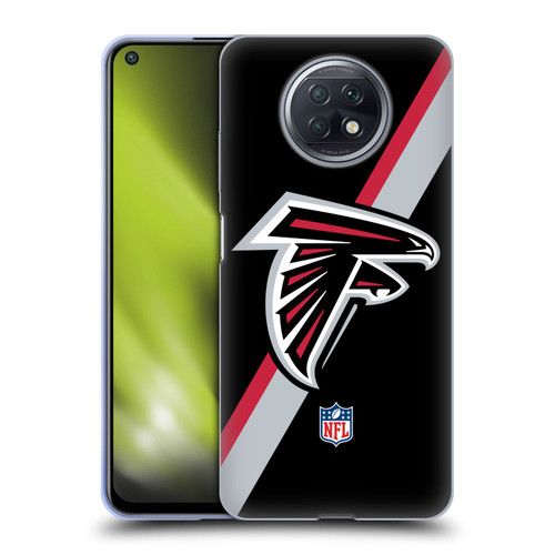 NFL Atlanta Falcons Logo Stripes Soft Gel Case for Xiaomi Redmi Note 9T 5G