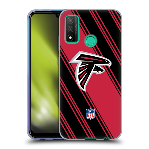 NFL Atlanta Falcons Artwork Stripes Soft Gel Case for Huawei P Smart (2020)