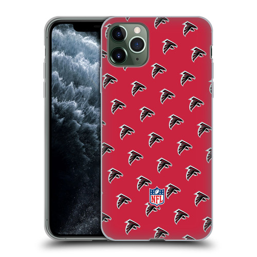 NFL Atlanta Falcons Artwork Patterns Soft Gel Case for Apple iPhone 11 Pro Max