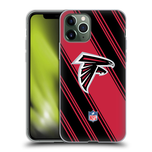 NFL Atlanta Falcons Artwork Stripes Soft Gel Case for Apple iPhone 11 Pro