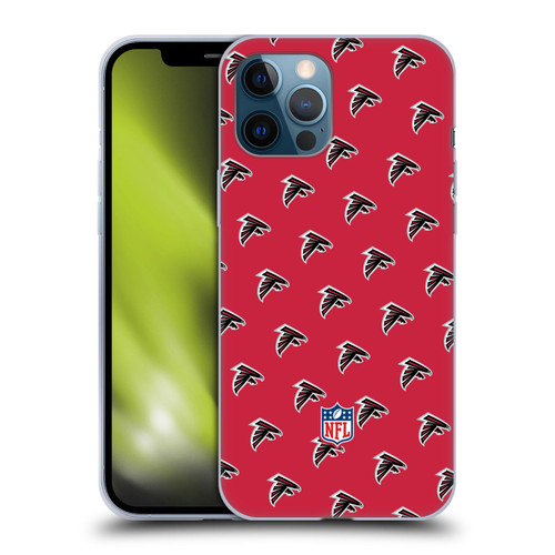 NFL Atlanta Falcons Artwork Patterns Soft Gel Case for Apple iPhone 12 Pro Max