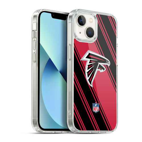 NFL Atlanta Falcons Artwork Stripes Soft Gel Case for Apple iPhone 13