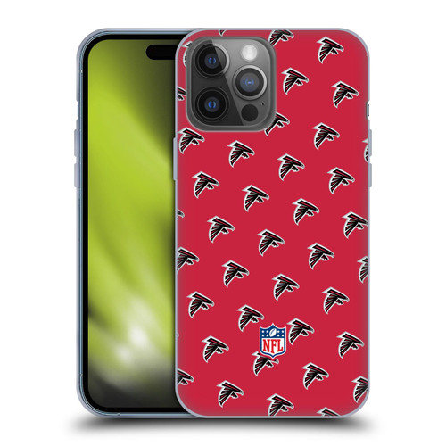NFL Atlanta Falcons Artwork Patterns Soft Gel Case for Apple iPhone 14 Pro Max