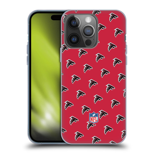 NFL Atlanta Falcons Artwork Patterns Soft Gel Case for Apple iPhone 14 Pro