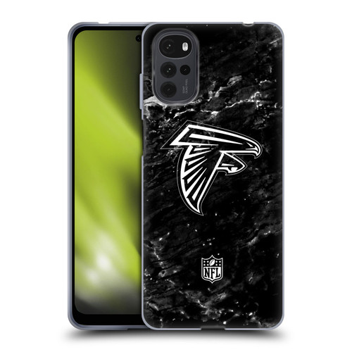 NFL Atlanta Falcons Artwork Marble Soft Gel Case for Motorola Moto G22