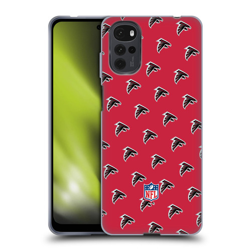 NFL Atlanta Falcons Artwork Patterns Soft Gel Case for Motorola Moto G22