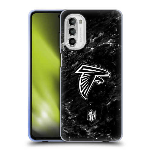 NFL Atlanta Falcons Artwork Marble Soft Gel Case for Motorola Moto G52