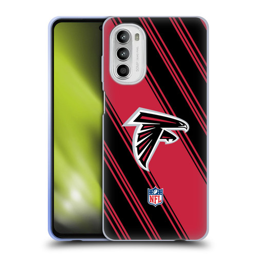 NFL Atlanta Falcons Artwork Stripes Soft Gel Case for Motorola Moto G52