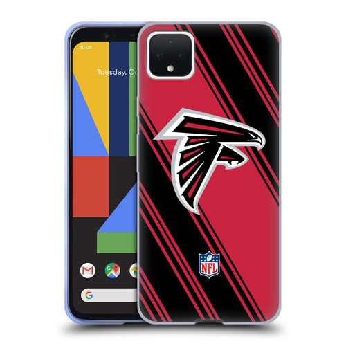 NFL Atlanta Falcons Artwork Stripes Soft Gel Case for Google Pixel 4 XL