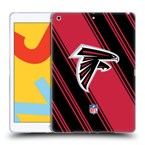 NFL Atlanta Falcons Artwork Stripes Soft Gel Case for Apple iPad 10.2 2019/2020/2021
