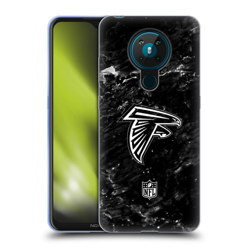 NFL Atlanta Falcons Artwork Marble Soft Gel Case for Nokia 5.3