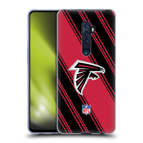 NFL Atlanta Falcons Artwork Stripes Soft Gel Case for OPPO Reno 2