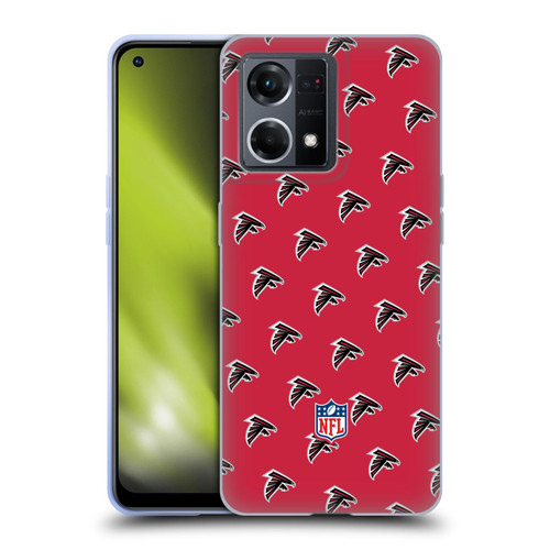 NFL Atlanta Falcons Artwork Patterns Soft Gel Case for OPPO Reno8 4G
