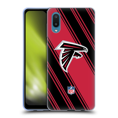 NFL Atlanta Falcons Artwork Stripes Soft Gel Case for Samsung Galaxy A02/M02 (2021)