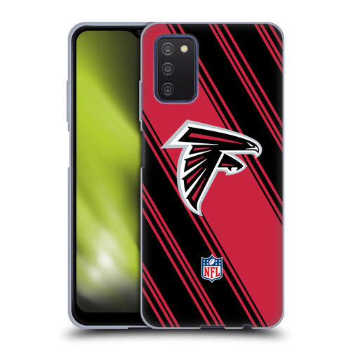 NFL Atlanta Falcons Artwork Stripes Soft Gel Case for Samsung Galaxy A03s (2021)