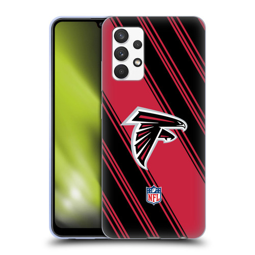 NFL Atlanta Falcons Artwork Stripes Soft Gel Case for Samsung Galaxy A32 (2021)