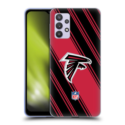 NFL Atlanta Falcons Artwork Stripes Soft Gel Case for Samsung Galaxy A32 5G / M32 5G (2021)