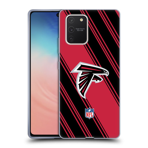 NFL Atlanta Falcons Artwork Stripes Soft Gel Case for Samsung Galaxy S10 Lite