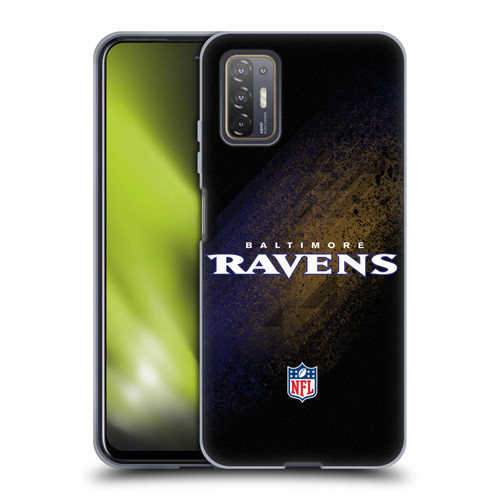 NFL Baltimore Ravens Logo Blur Soft Gel Case for HTC Desire 21 Pro 5G