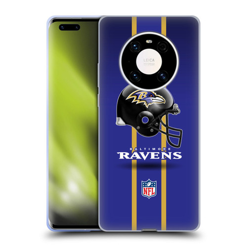 NFL Baltimore Ravens Logo Helmet Soft Gel Case for Huawei Mate 40 Pro 5G