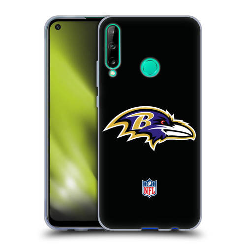 NFL Baltimore Ravens Logo Plain Soft Gel Case for Huawei P40 lite E