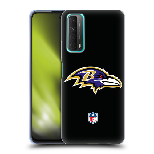 NFL Baltimore Ravens Logo Plain Soft Gel Case for Huawei P Smart (2021)