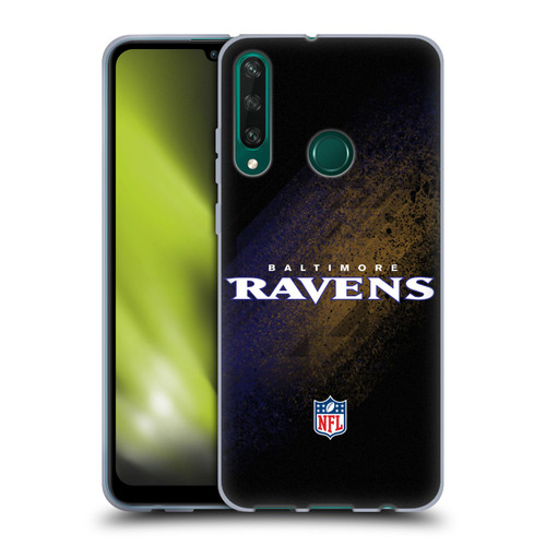 NFL Baltimore Ravens Logo Blur Soft Gel Case for Huawei Y6p