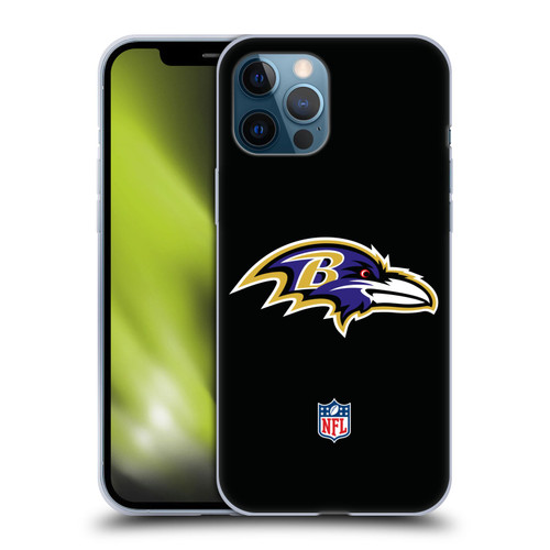 NFL Baltimore Ravens Logo Plain Soft Gel Case for Apple iPhone 12 Pro Max