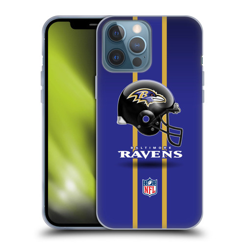 NFL Baltimore Ravens Logo Helmet Soft Gel Case for Apple iPhone 13 Pro Max