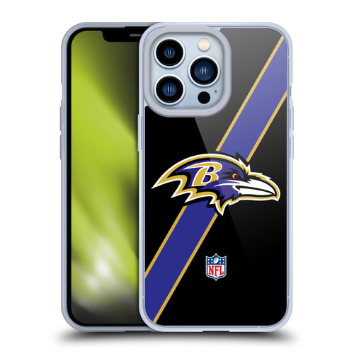 NFL Baltimore Ravens Logo Stripes Soft Gel Case for Apple iPhone 13 Pro NFL Baltimore Ravens Logo Stripes Soft Gel Case for Apple iPhone 13 Pro