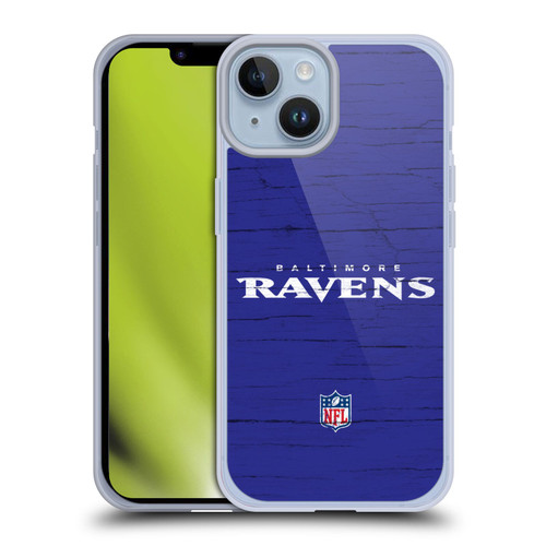 NFL Baltimore Ravens Logo Distressed Look Soft Gel Case for Apple iPhone 14 NFL Baltimore Ravens Logo Distressed Look Soft Gel Case for Apple iPhone 14