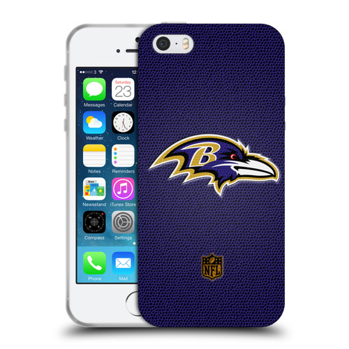 NFL Baltimore Ravens Logo Football Soft Gel Case for Apple iPhone 5 / 5s / iPhone SE 2016