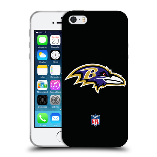 NFL Baltimore Ravens Logo Plain Soft Gel Case for Apple iPhone 5 / 5s / iPhone SE 2016