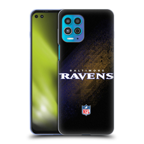 NFL Baltimore Ravens Logo Blur Soft Gel Case for Motorola Moto G100