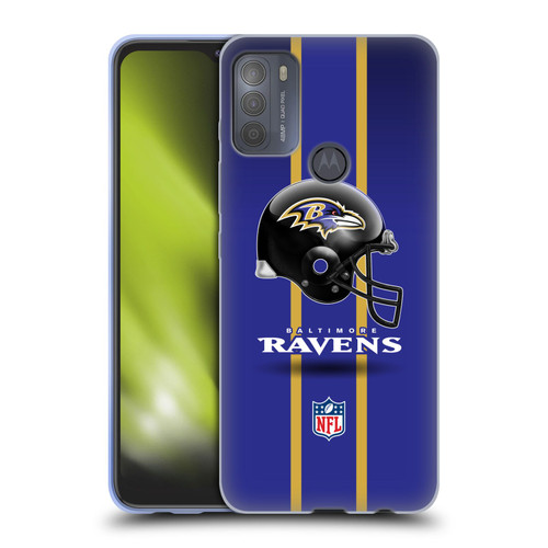 NFL Baltimore Ravens Logo Helmet Soft Gel Case for Motorola Moto G50