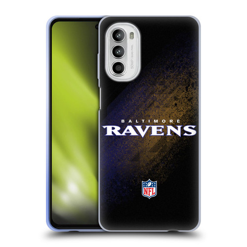 NFL Baltimore Ravens Logo Blur Soft Gel Case for Motorola Moto G52