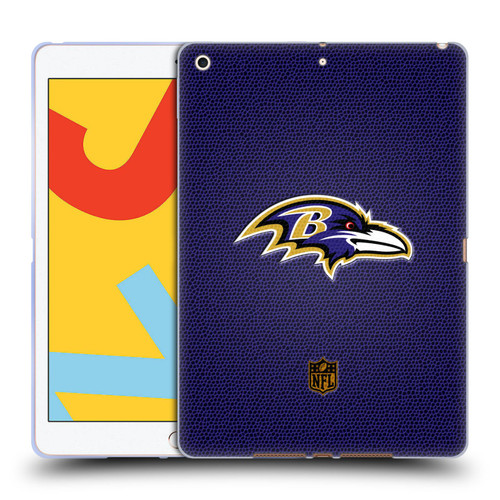 NFL Baltimore Ravens Logo Football Soft Gel Case for Apple iPad 10.2 2019/2020/2021