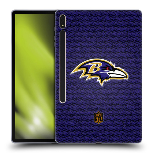 NFL Baltimore Ravens Logo Football Soft Gel Case for Samsung Galaxy Tab S8 Plus
