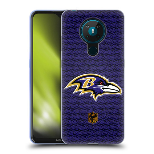 NFL Baltimore Ravens Logo Football Soft Gel Case for Nokia 5.3