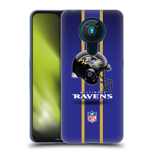NFL Baltimore Ravens Logo Helmet Soft Gel Case for Nokia 5.3