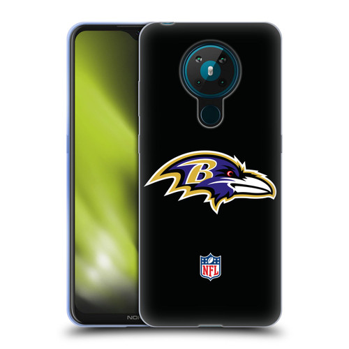NFL Baltimore Ravens Logo Plain Soft Gel Case for Nokia 5.3