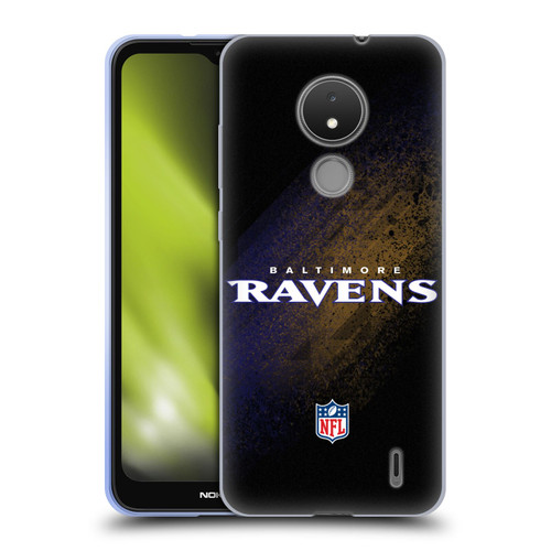 NFL Baltimore Ravens Logo Blur Soft Gel Case for Nokia C21