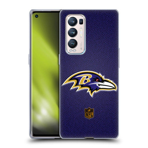 NFL Baltimore Ravens Logo Football Soft Gel Case for OPPO Find X3 Neo / Reno5 Pro+ 5G