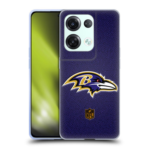 NFL Baltimore Ravens Logo Football Soft Gel Case for OPPO Reno8 Pro
