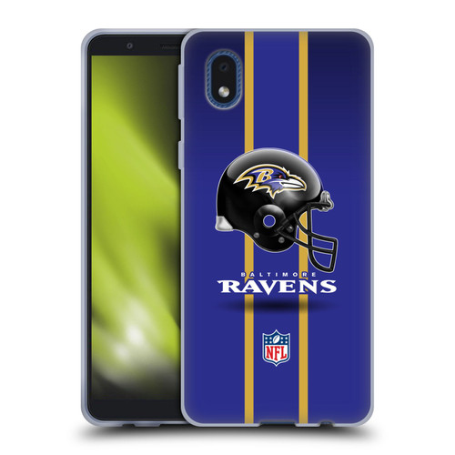 NFL Baltimore Ravens Logo Helmet Soft Gel Case for Samsung Galaxy A01 Core (2020)