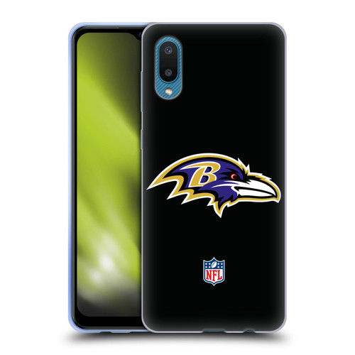 NFL Baltimore Ravens Logo Plain Soft Gel Case for Samsung Galaxy A02/M02 (2021)